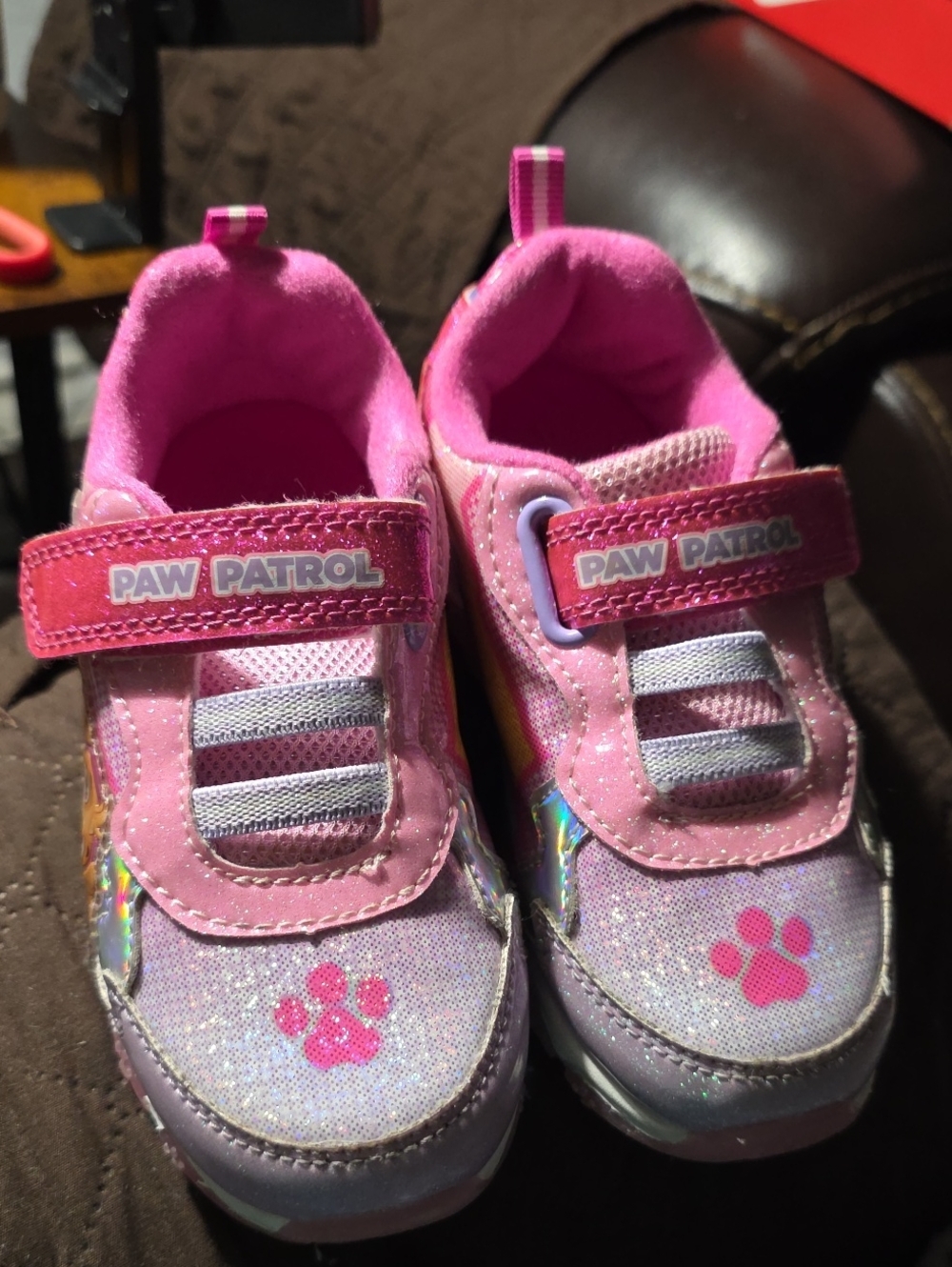Paw Patrol Pink Glitter Light-Up Kids' Sneakers